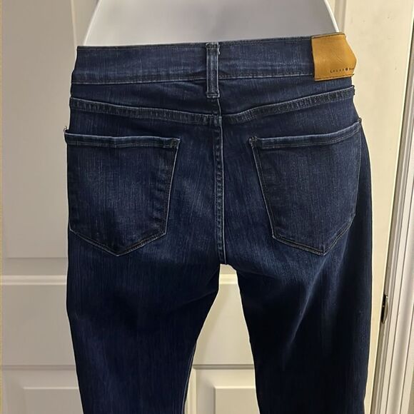 Lucky Brand Brooke Boot Dark Wash 5-Pocket Button Zip Closure Blue Jeans-8/29 - Picture 7 of 13